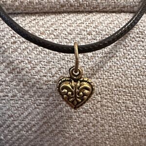 Hand Crafted Gold Heart Necklace